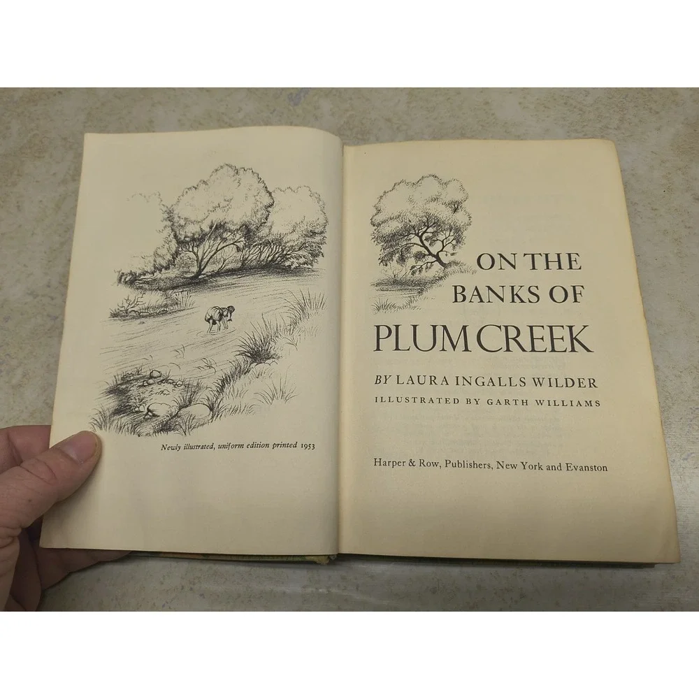 On‎ The Banks Of Plum Creek Laura Ingalls Wilder Hardcover 1953 Harper Row